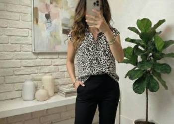 Bluzka New York & Company – wzór zwierzęcy UNI S–L