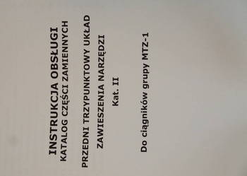 Katalog Części Przedni Trzypunktowy Układ Zawieszenia Narzęd