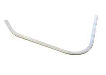 LISTWA PRZEDSIONKOWA BIAŁA TYŁ LEWA ZAGIĘTA 3230 mm do przyczepy Hobby