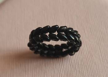 Pierścionek handmade czarny