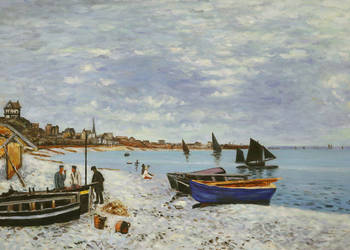 Obraz do salonu lub gabinetu Plaża w Sainte Claude Monet
