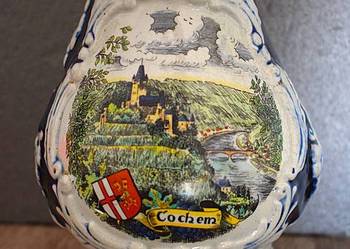 Dzbanek ozdobny , ceramiczny z przed lat z miasta Cochem , 0,5 L