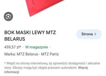 Osłony boczne Belarus 820 dwie strony
