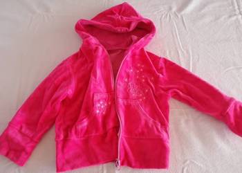 Bluza welurowa rozpinana z kapturem rozmiar 80cm