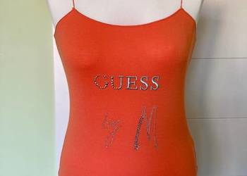 Nowy top bluzka pomarańczowy Guess by Marciano cyrkonie S