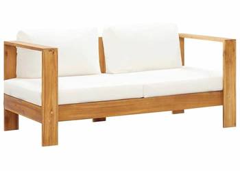 vidaXL Sofa ogrodowa z poduszką, 140 cm, lite drewno akacjowe(SKU:47273)