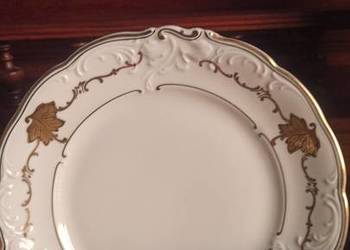 Talerzyk deserowy złoty liść. KPM.Germany. Friederike.  W ko Talerzyk deserowy złoty liść. KPM.Germany. Friederike.  W ko