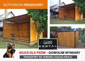 C143 Kojec dla Psa 3x2 - ściany drewniane Impregnowane | KOJCE | - ESSTAL