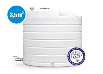 ZBIORNIK NAZIEMNY NA WODĘ PITNĄ 3500L z ATESTEM