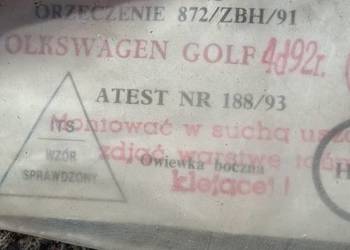 Owiewki szyb WV GOLF 92 r 3 drzwi