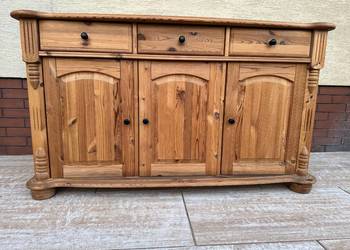 Komoda drewniana sosnowa szafka bufet kredens