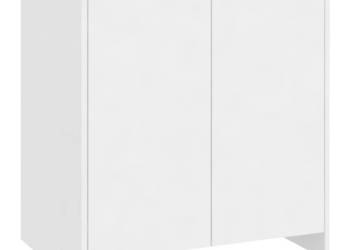 Szafka biała 70x41x75 cm materiał drewnopochodny WM-809737