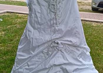 Suknia ślubna biała  r. 38/40 + etola + bolerko