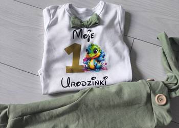 Komplet czerwony na pierwsze urodziny roczek mstylroczek.pl rok