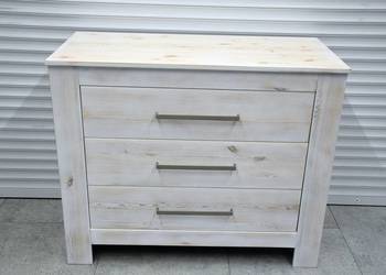 komoda sosnowa z szufladami - jak nowa