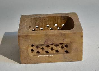 Kamienna mini skrzynka ręcznie wykonana hand made używana