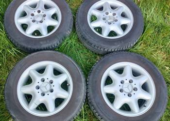 Koła, alufelgi z oponami Mercedes W203, W202, C Klasa, 5x112 15 cali