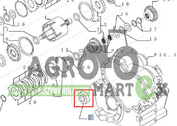 D0NN7118C, 76086282, 81823635, 219294A1, 153214700 ŁOŻYSKO CNH