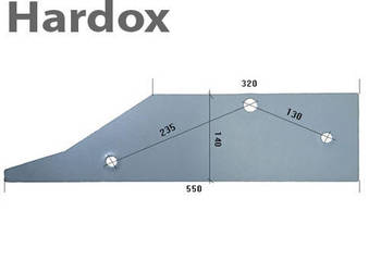 Płoza krótka HARDOX k/P części do pługa SOUCHU PINET