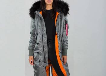 Alpha Industries Kurtka damska Long Fishtail 198013 vintege green