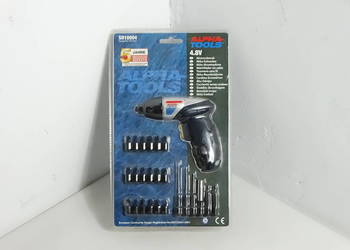 Nowy Wkrętak Akumulatorowy Alpha Tools SD10004 4.8V | Duży Zestaw Bitów
