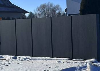 Nowoczesne ogrodzenia spieki kwarcowe Słupek wielofunkcyjny