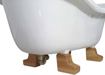 Wanna Wolnostojąca Rustykalna 180 cm — retro + lite drewno