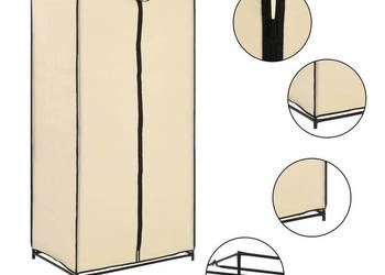 vidaXL Szafa, kremowa, 75x50x160 cm(SKU:282439)