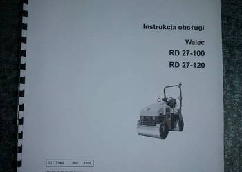 Instrukcja obsługi DTR walca drogowego WACKER RD27-100/120