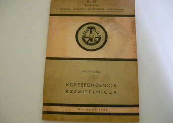 Książka korespondencja Rzemieślnicza