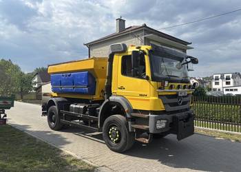 Mercedes Axor 1824 4x4 2012 euro5 piaskarka solarka schmidt + pług schmidt