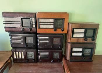 Kolekcja 14 Radioodbiorników Pionier U2, B2, 6161, Mazur, Mazur Lux, Promyk