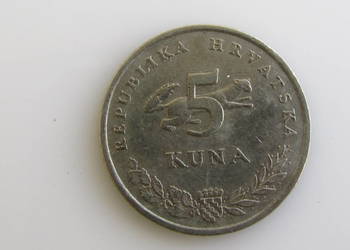 Moneta 5 Kuna Kun 1994 r ( Chorwacja )