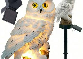 Lampa solarna w kształcie sowy