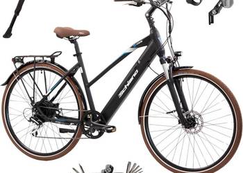 Rower Elektryczny Miejski 28 Damski Męski Shimano 14Ah Acera Amortyzacja