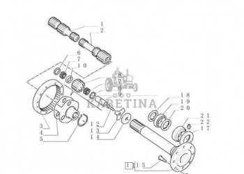 New Holland T6010 T6090 T6070 Kolo zebate napedz 25t 5162282