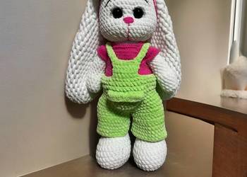 Pluszowy różowy króliczek handmade