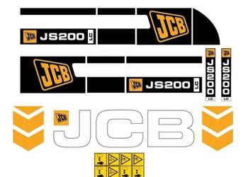 Naklejki oklejenie naklejka - JCB JS200LC Zamiennik