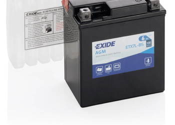 Akumulator motocyklowy 12V/6Ah YTX7L-BS EXIDE