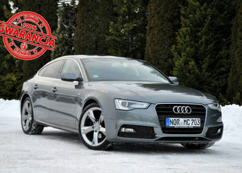 Audi A5 Sportback 2.0TDI(150KM)*2xS-Line*Lift*Xenon*Led*Duża Navi*Skóry*I …