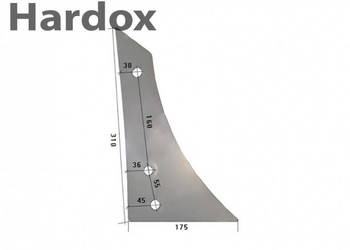 Pierś HARDOX 3450528/P WBU2B części do pługa LEMKEN