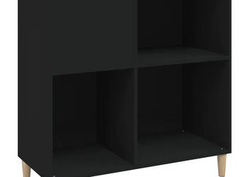 Szafka na płyty czarna 845x38x89 cm materiał drewnopochodny WM-831990