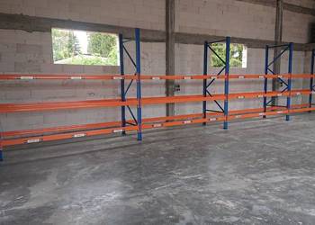 Regały magazynowe przemysłowe paletowe STOW H=250 G110CM hala magazyn garaż