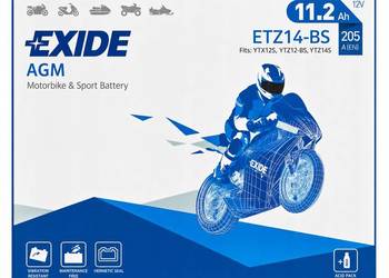 Akumulator EXIDE ETZ14-BS 11Ah 205A
