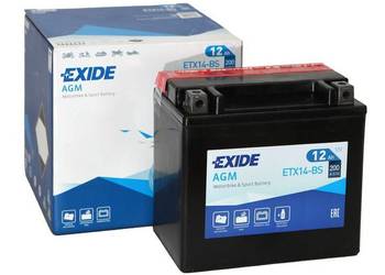 Akumulator motocyklowy EXIDE ETX14-BS YTX14-BS 12V 12Ah 200A