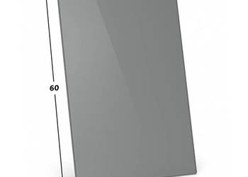 SZYBA PODSTAWA POD KOMINEK SZKŁO HARTOWANA 60X40 GRAFIT 6MM