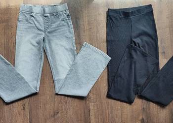 Spodnie dwie pary H&M r. 158