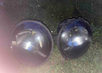 Komplet reflektorów przednich (czarne / tuning) – VW Lupo (98-05)