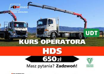 Kurs na HDS Szkolenie - Żurawie przewoźne i przenośne
