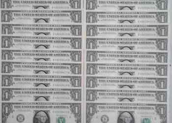 1 Dolar USA 2017 r-UNC-20 szt.Kolejne numery Menn B seria B
